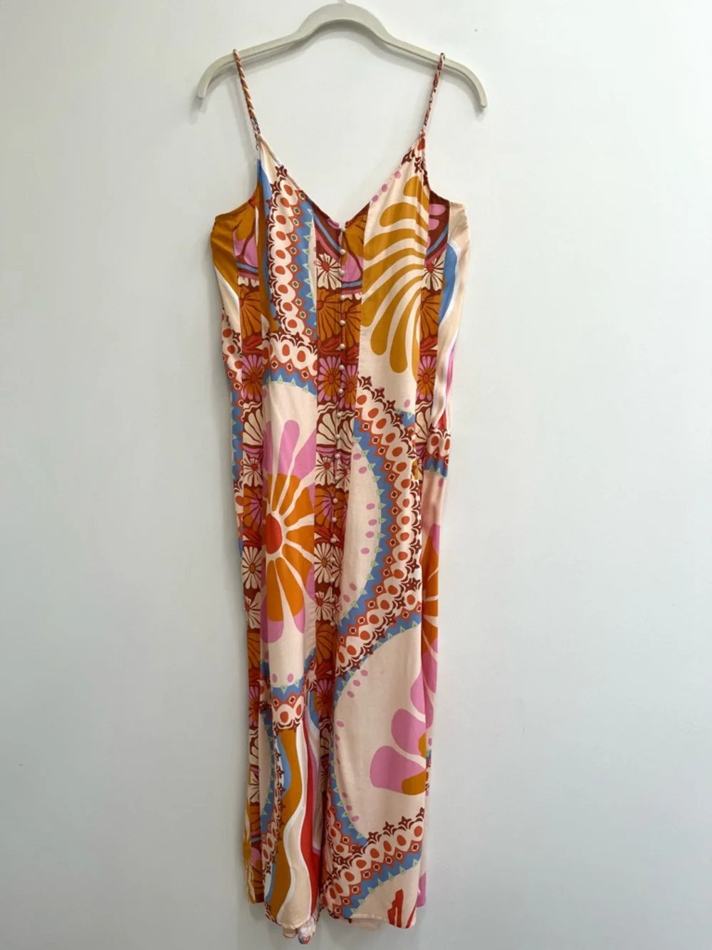 Maaji Pink Orange Blue Floral Maxi Dress - Picture 16 of 16